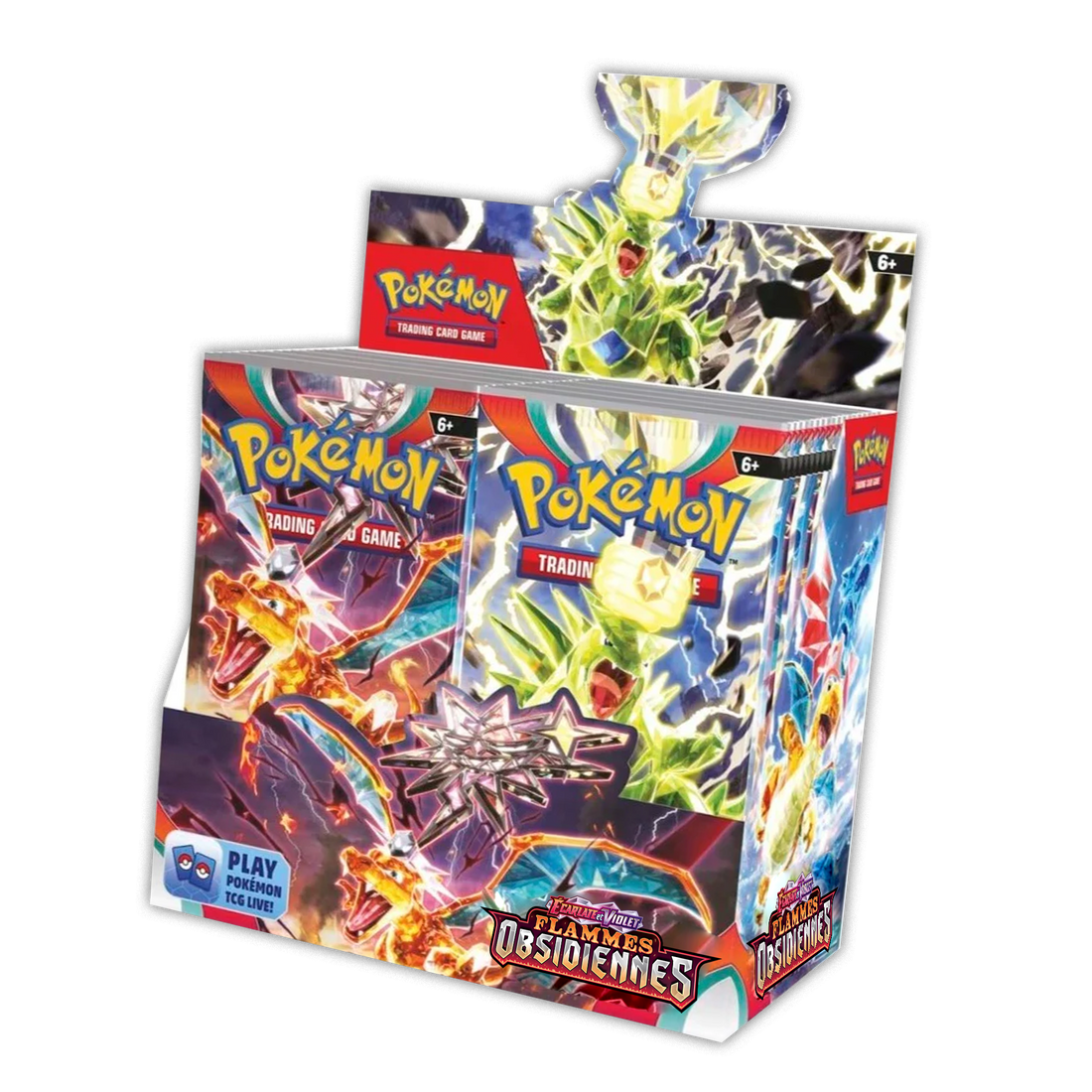 Display 36 boosters Pokémon Flammes Obsidiennes EV3 (FR)
