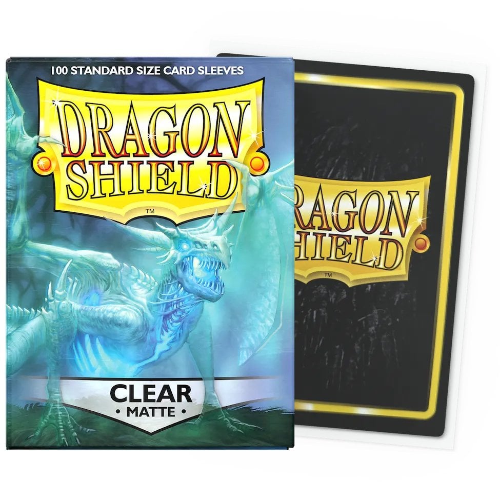 Protège-cartes Dragon Shield Matte Clear x100 (taille standard)