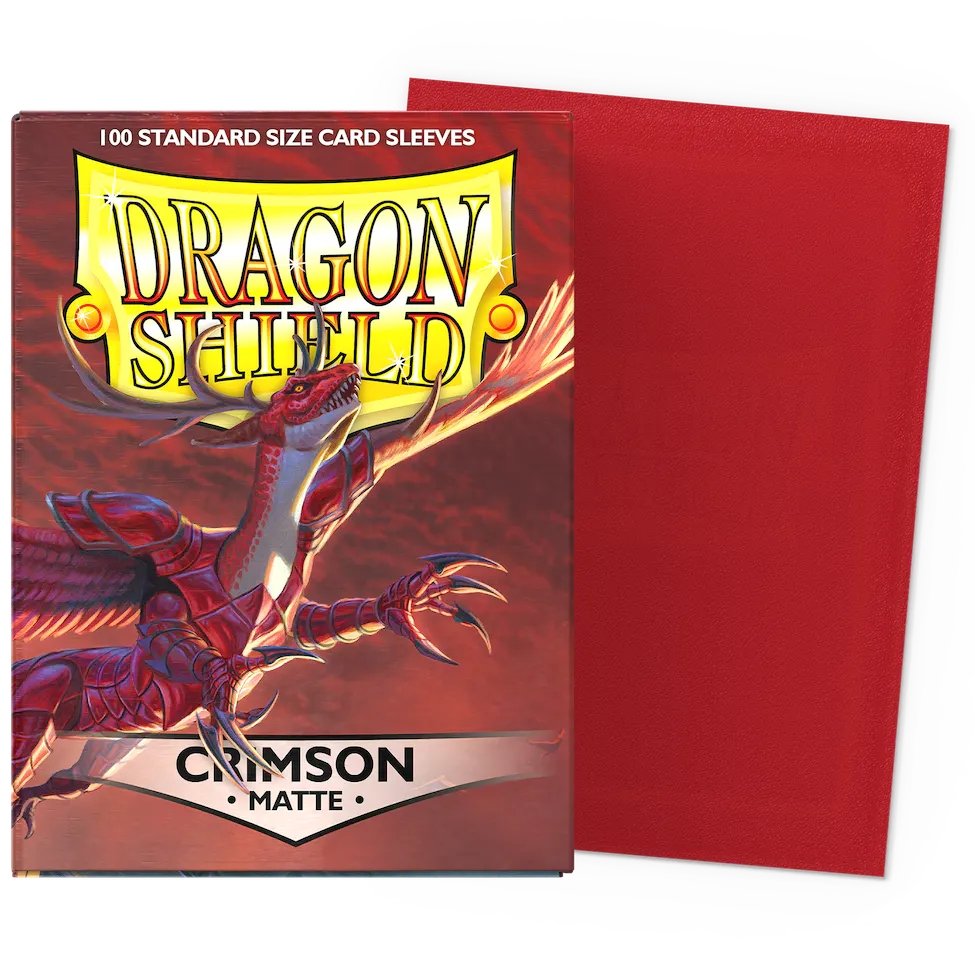 Protège-cartes Dragon Shield Matte Crimson x100 (taille standard)