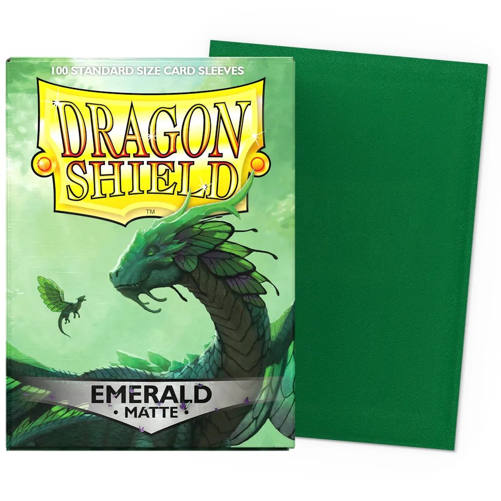 Protège-cartes Dragon Shield Matte Emerald x100 (taille standard)