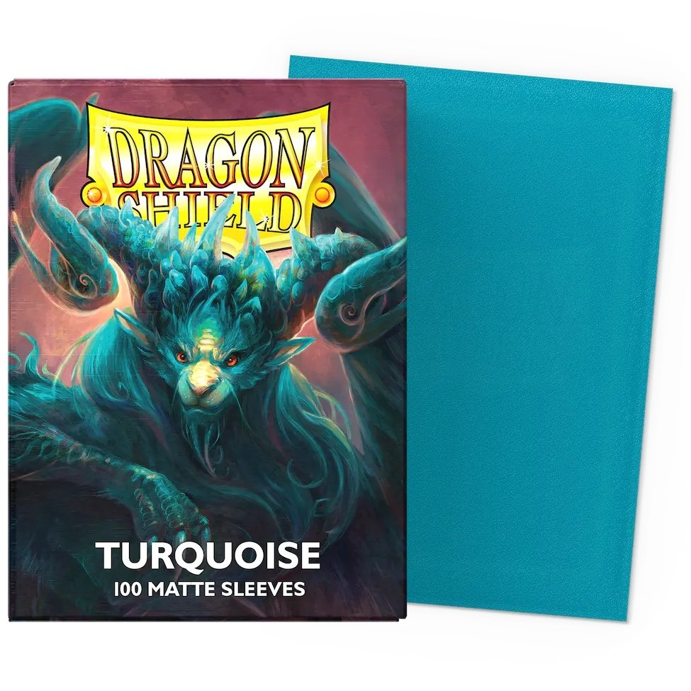 Protège-cartes Dragon Shield Matte Turquoise x100 (taille standard)