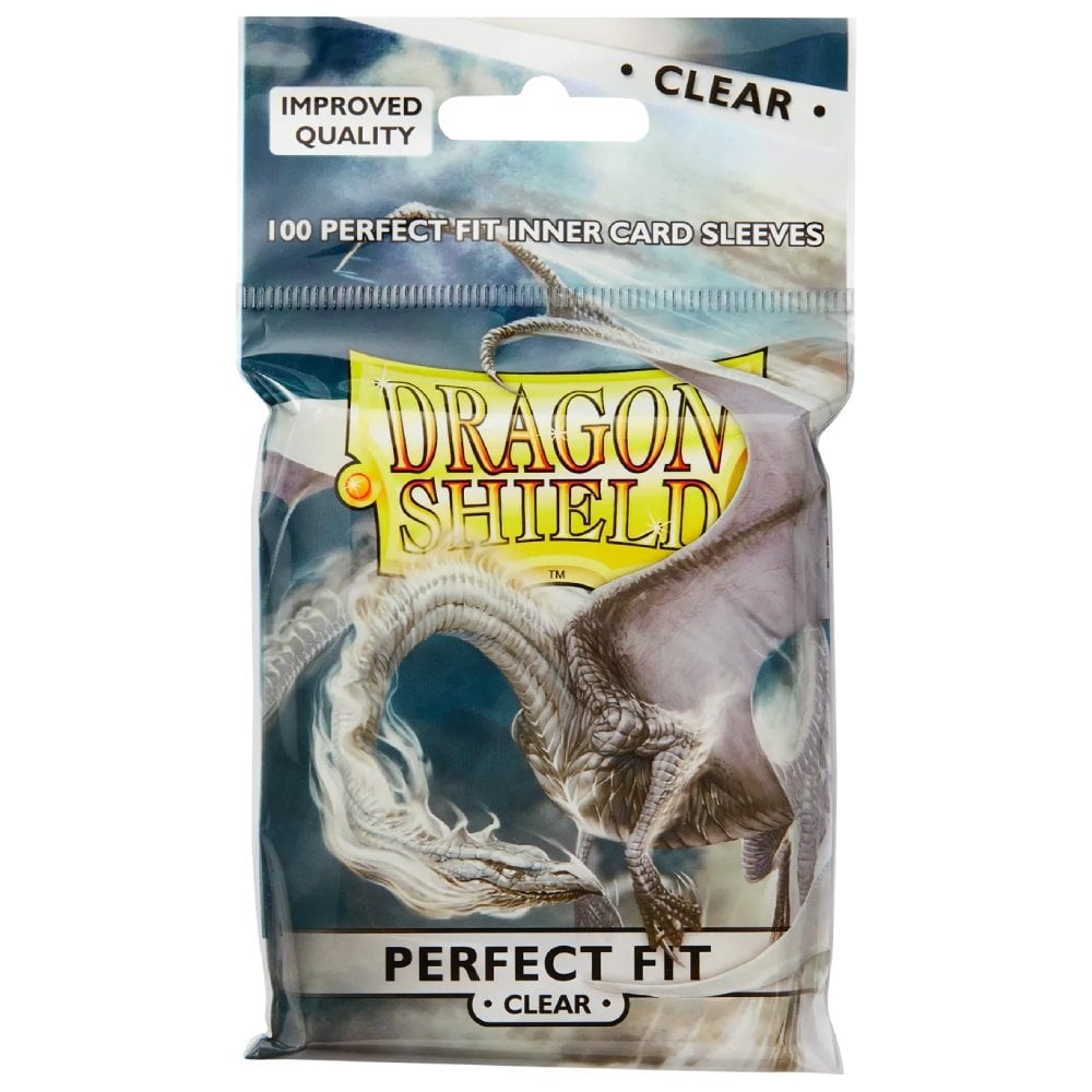 Sous-pochettes Dragon Shield Perfect Fit Clear x100 (taille standard)