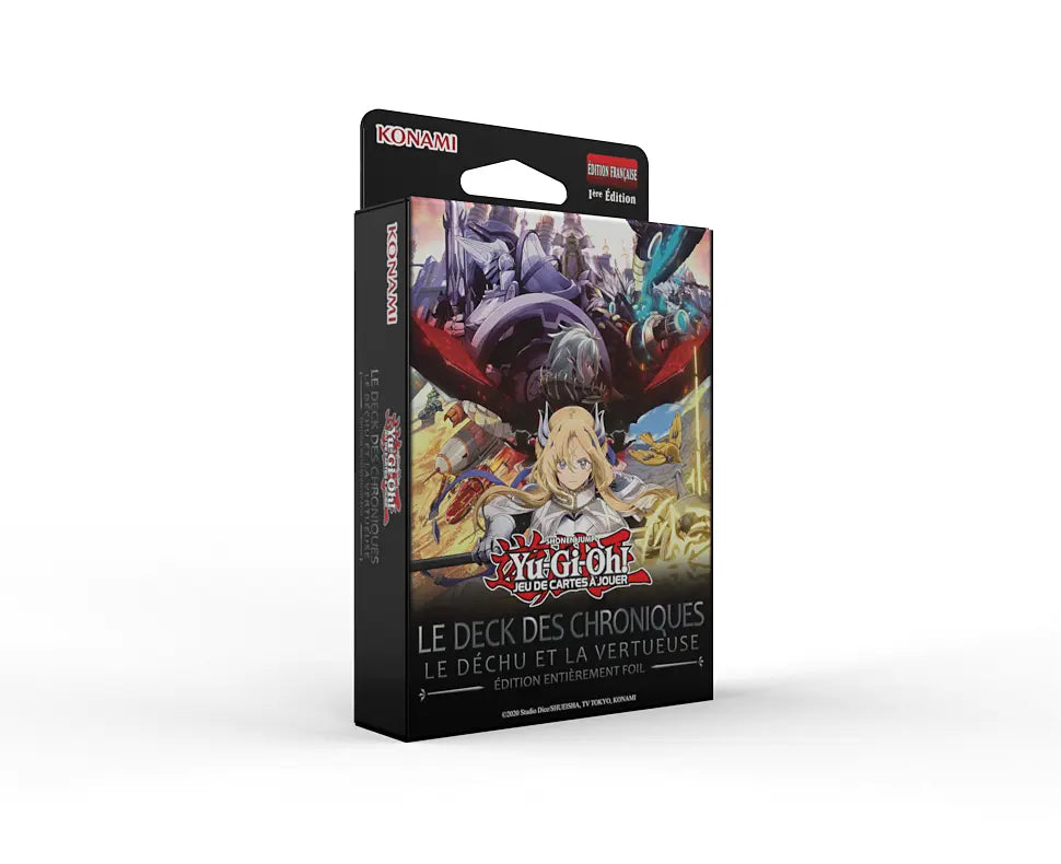 Deck des Chroniques Yu-Gi-Oh! Le Déchu et La Vertueuse – Édition entièrement Foil (FR)