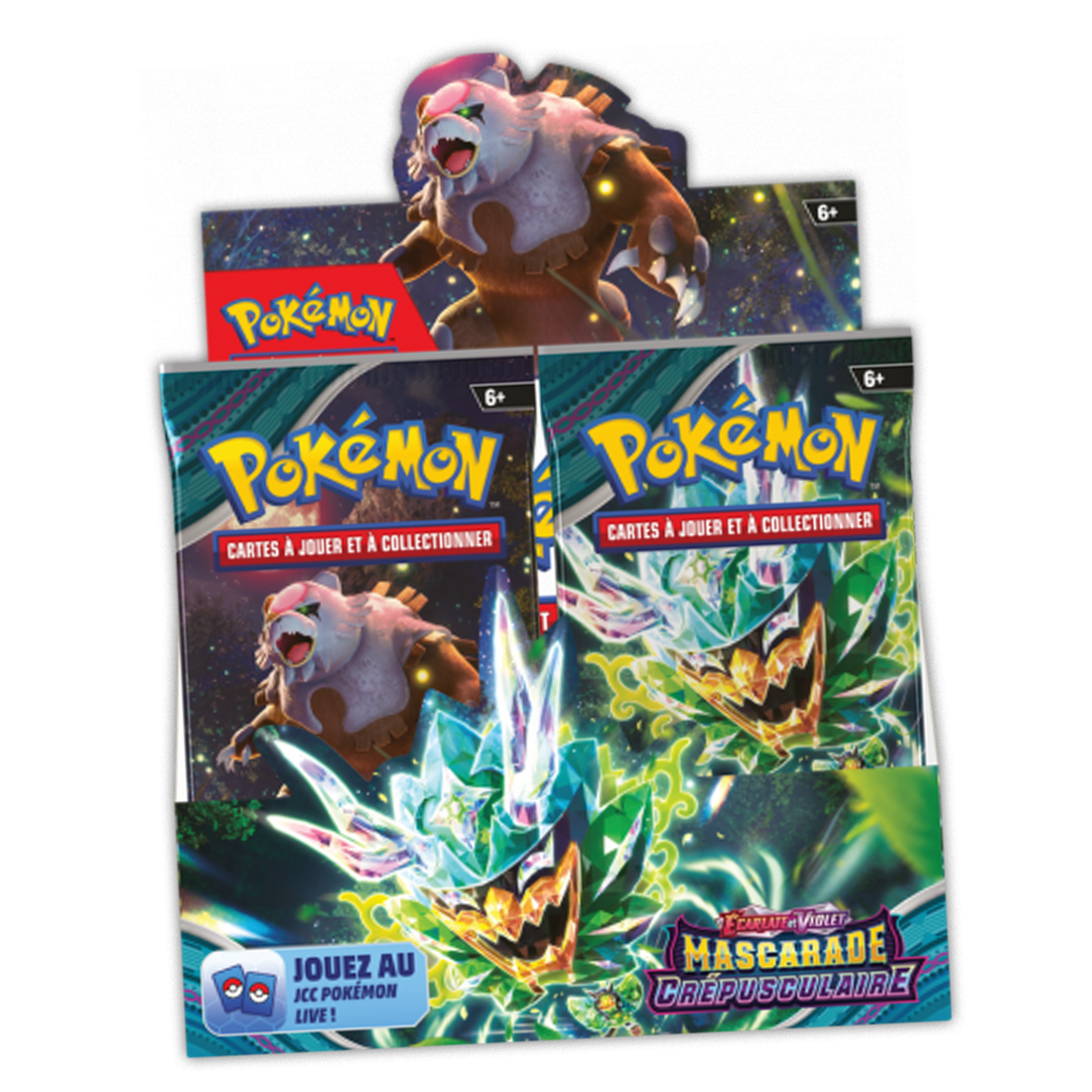 Display 36 boosters Pokémon Mascarade Crépusculaire EV6 (FR)