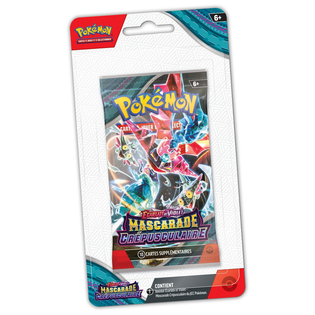 Booster sous blister Pokémon Mascarade Crépusculaire EV6 (FR)