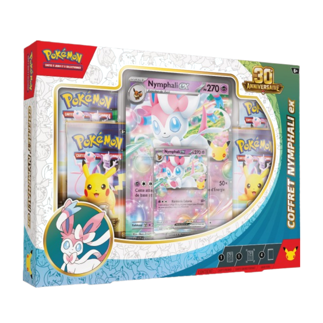 Coffret Pokémon 30ᵉ Anniversaire – Nymphali-ex (FR)