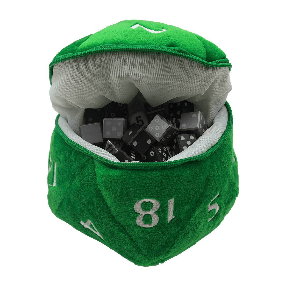 Pochette à dés Ultra Pro D20 Plush Dice Bag Vert