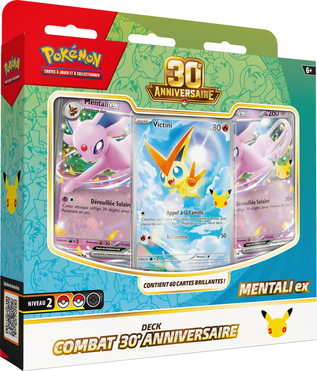 Deck Combat Pokémon 30ᵉ Anniversaire – Mentali-ex (FR)