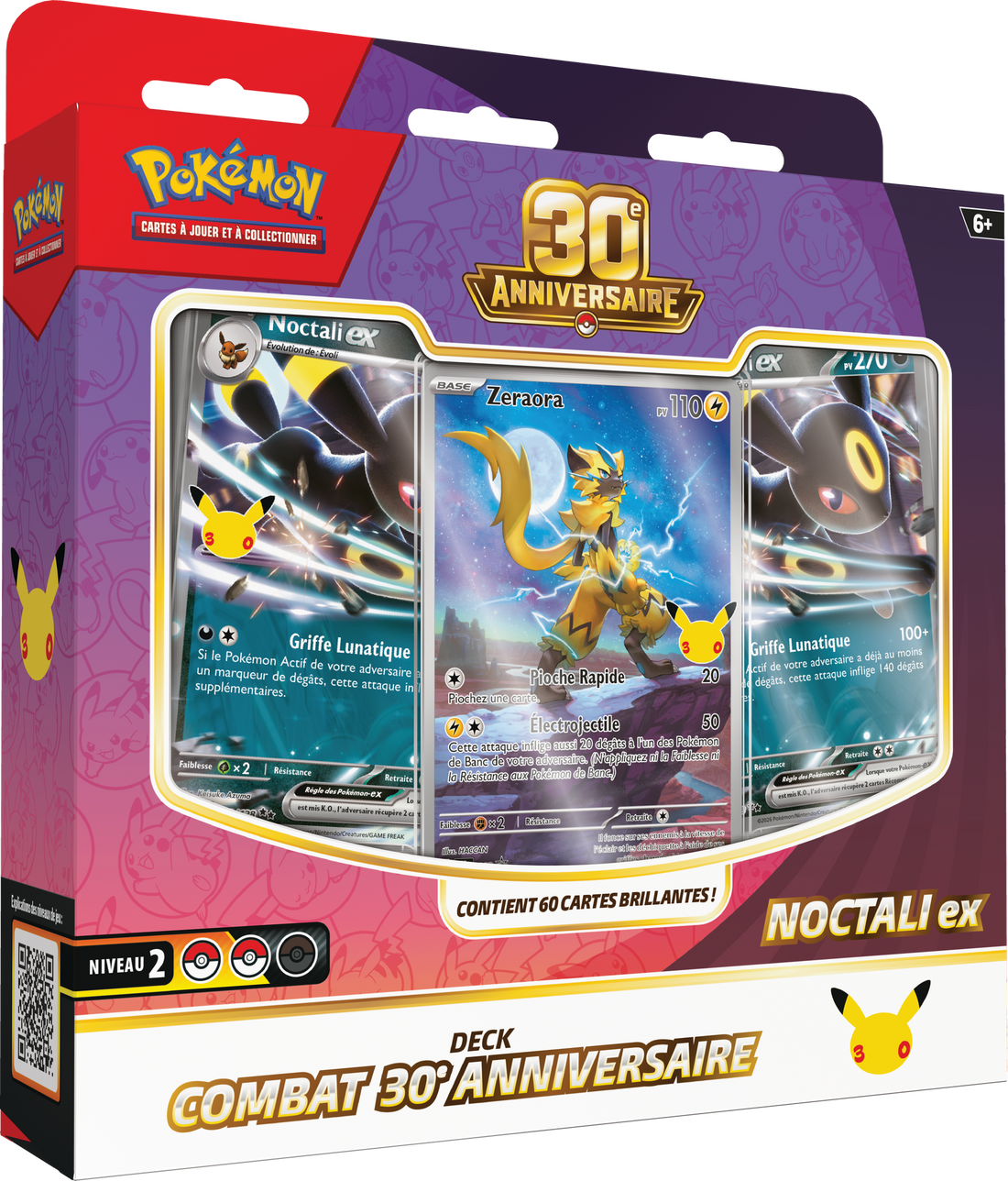 Deck Combat Pokémon 30ᵉ Anniversaire – Noctali-ex (FR)