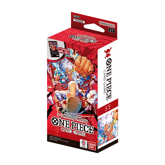 Starter Deck One Piece Card Game ST-31 Rouge Monkey D. Luffy (FR)