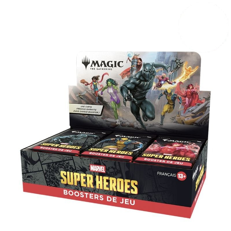 Display 30 boosters de jeu Magic: The Gathering Marvel Super Heroes (FR)
