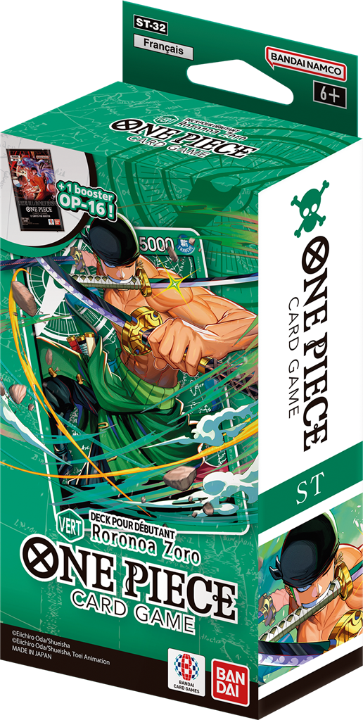 Starter Deck One Piece Card Game ST-32 Vert Roronoa Zoro (FR)