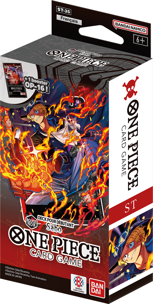 Starter Deck One Piece Card Game ST-35 Rouge/Noir Sabo (FR)