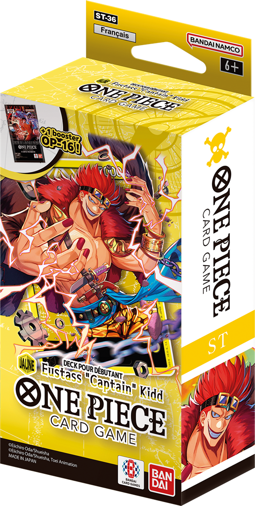 Starter Deck One Piece Card Game ST-36 Jaune Eustass "Captain" Kid (FR)