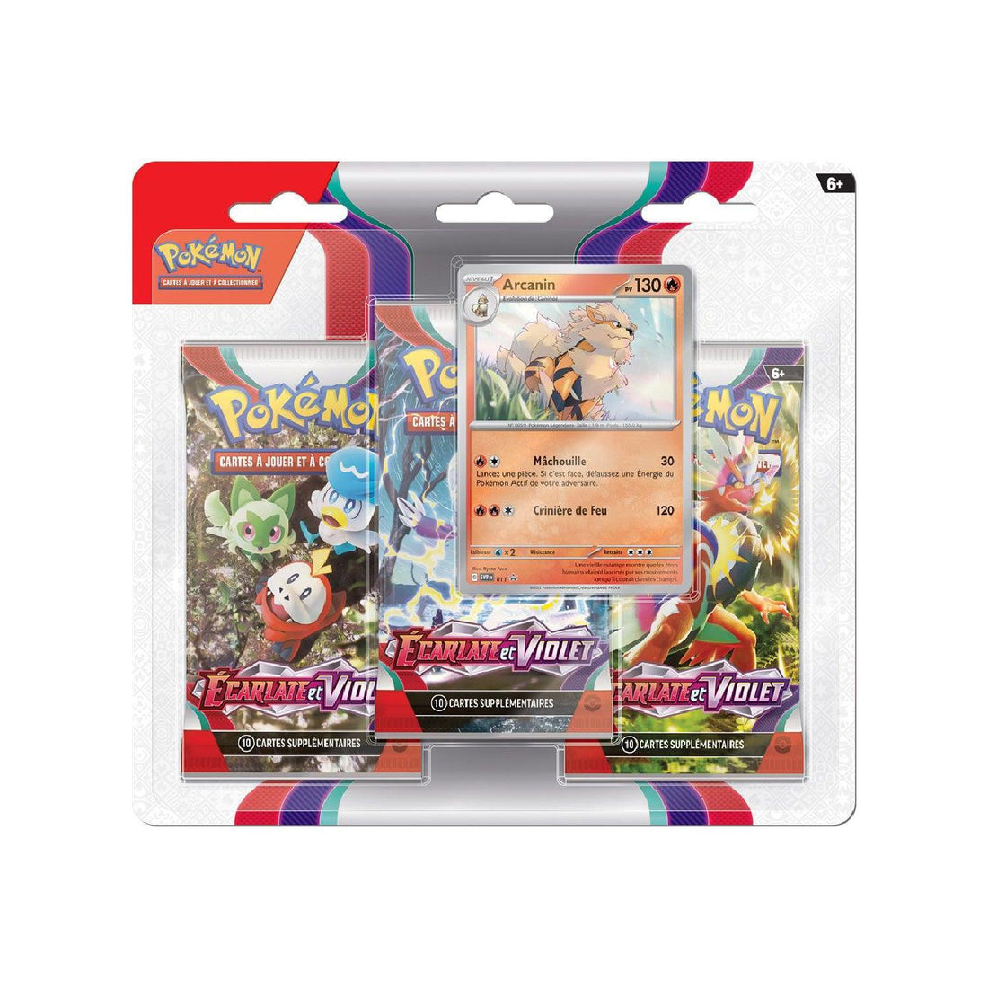 Tripack Pokémon Écarlate et Violet EV1 Arcanin (FR)