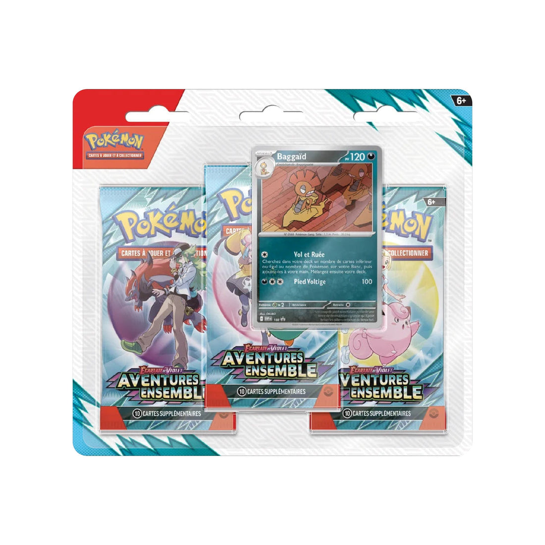 Tripack Pokémon Aventures Ensemble EV9 Baggaïd (FR)