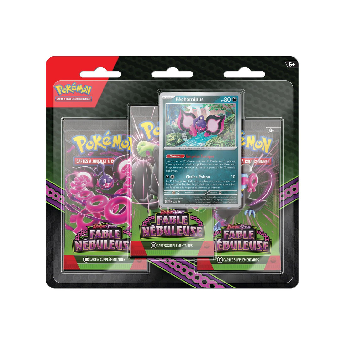 Tripack Pokémon Fable Nébuleuse EV6.5 Pêchaminus (FR)