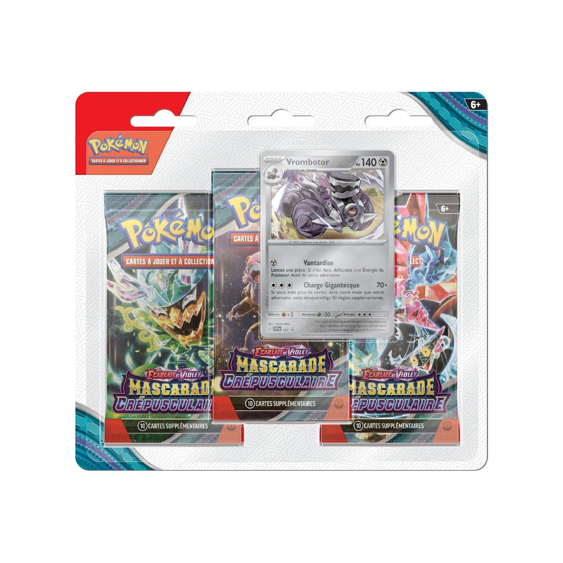 Tripack Pokémon Mascarade Crépusculaire EV6 Vrombotor (FR)
