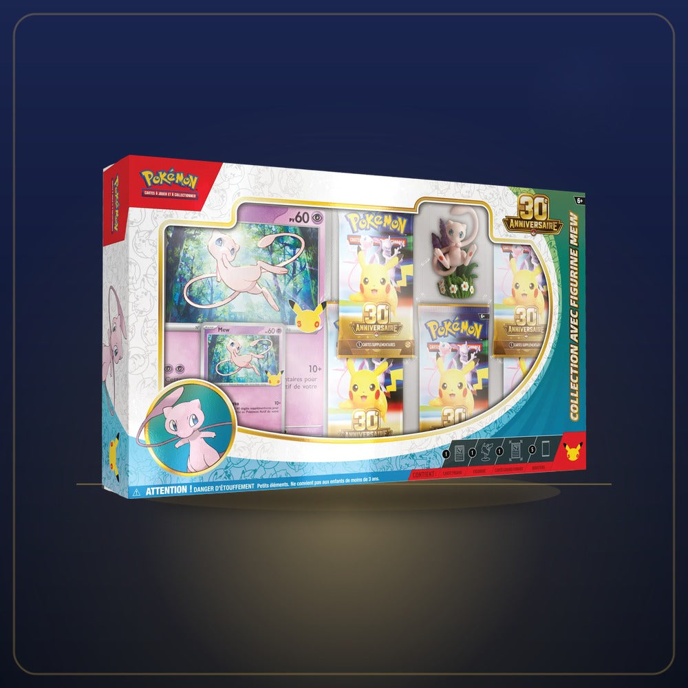 Collection avec figurine Pokémon 30ᵉ Anniversaire – Mew (FR)