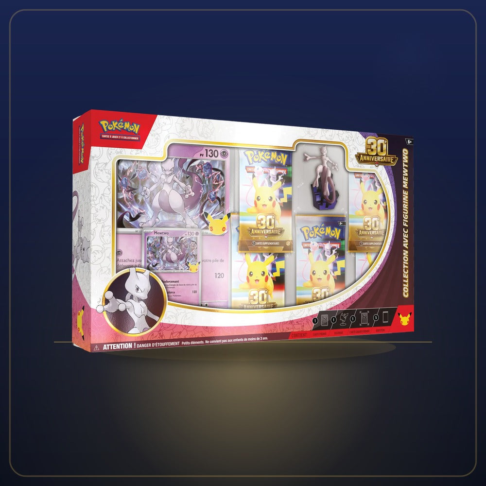 Collection avec figurine Pokémon 30ᵉ Anniversaire – Mewtwo (FR)