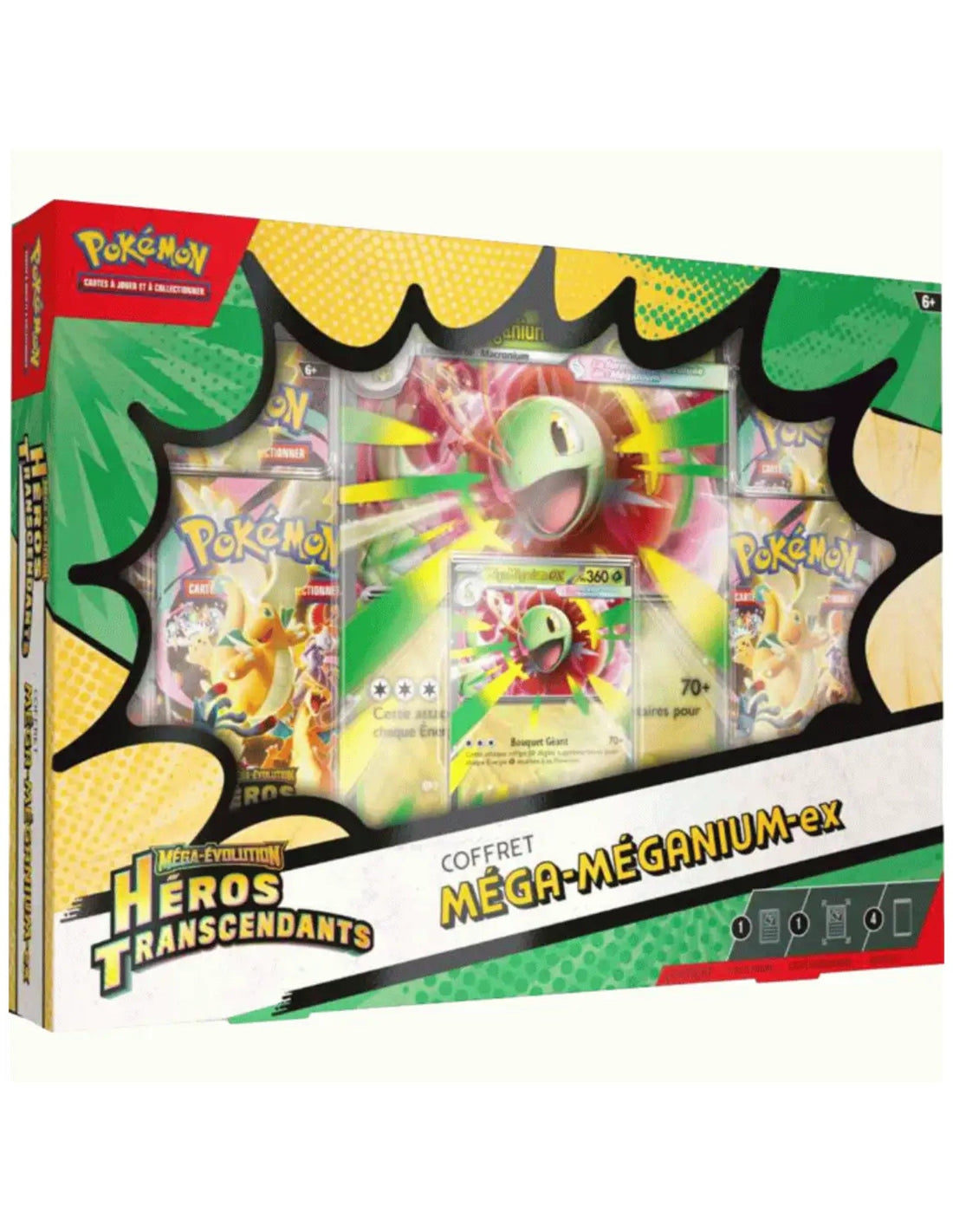 Coffret Pokémon Héros Transcendants – Méga-Méganium-ex (FR)
