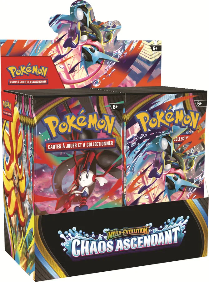 Display 36 boosters Pokémon Méga-Évolution Chaos Ascendant ME04 (FR)