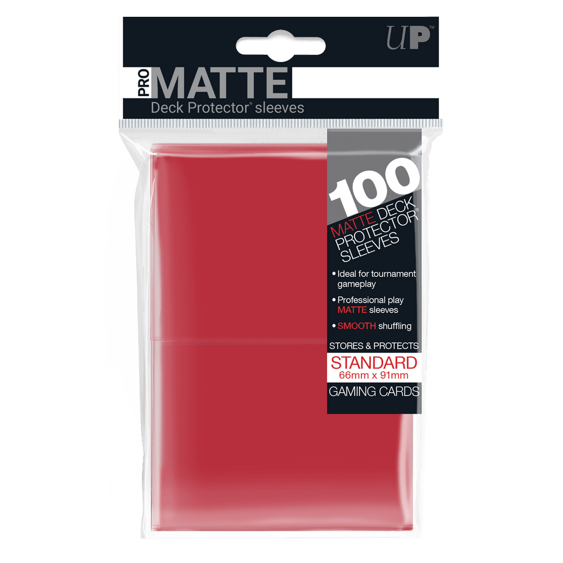 Protège-cartes Ultra Pro Pro-Matte rouge x100 (taille standard)