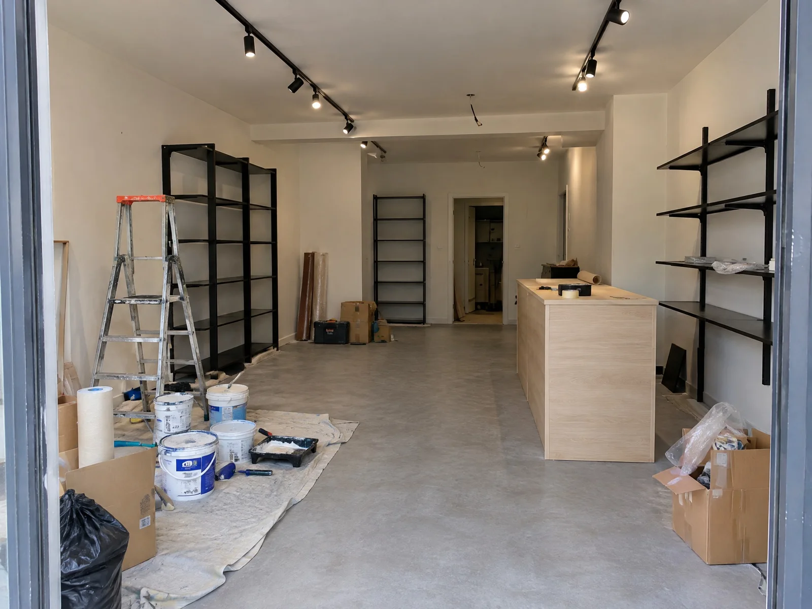 Illustration de l’intérieur en cours d’aménagement