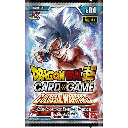 Dragon Ball Super Masters &ndash; Lot de 4 boosters Colossal Warfare B04 &ndash; FR