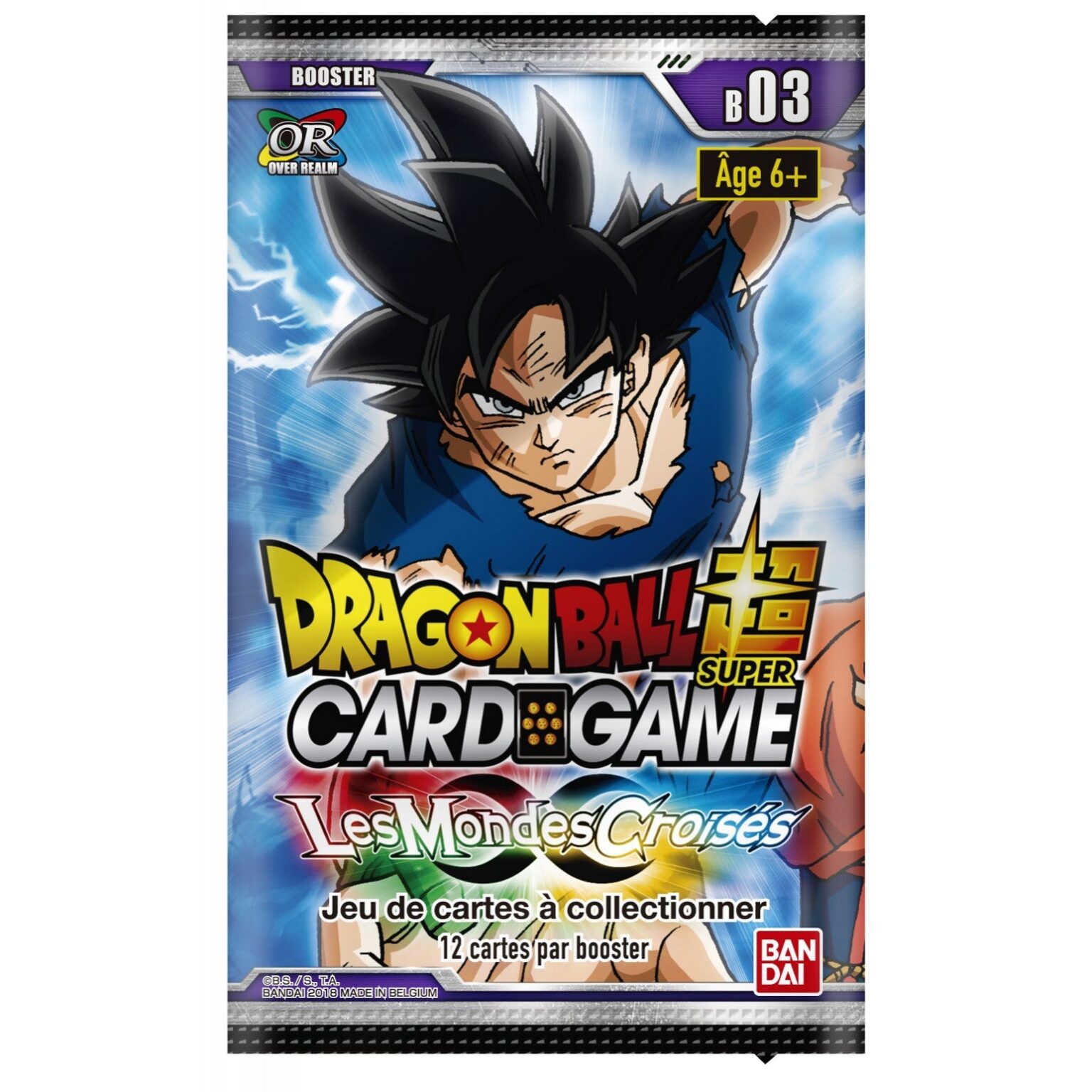 Dragon Ball Super Masters &ndash; Lot de 2 boosters Cross Worlds &ndash; Les Mondes Crois&eacute;s B03 &ndash; FR