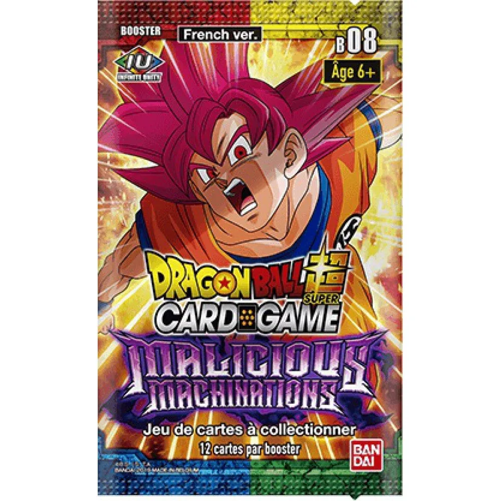 Dragon Ball Super Masters &ndash; Lot de 4 boosters Malicious Machinations B08 &ndash; FR