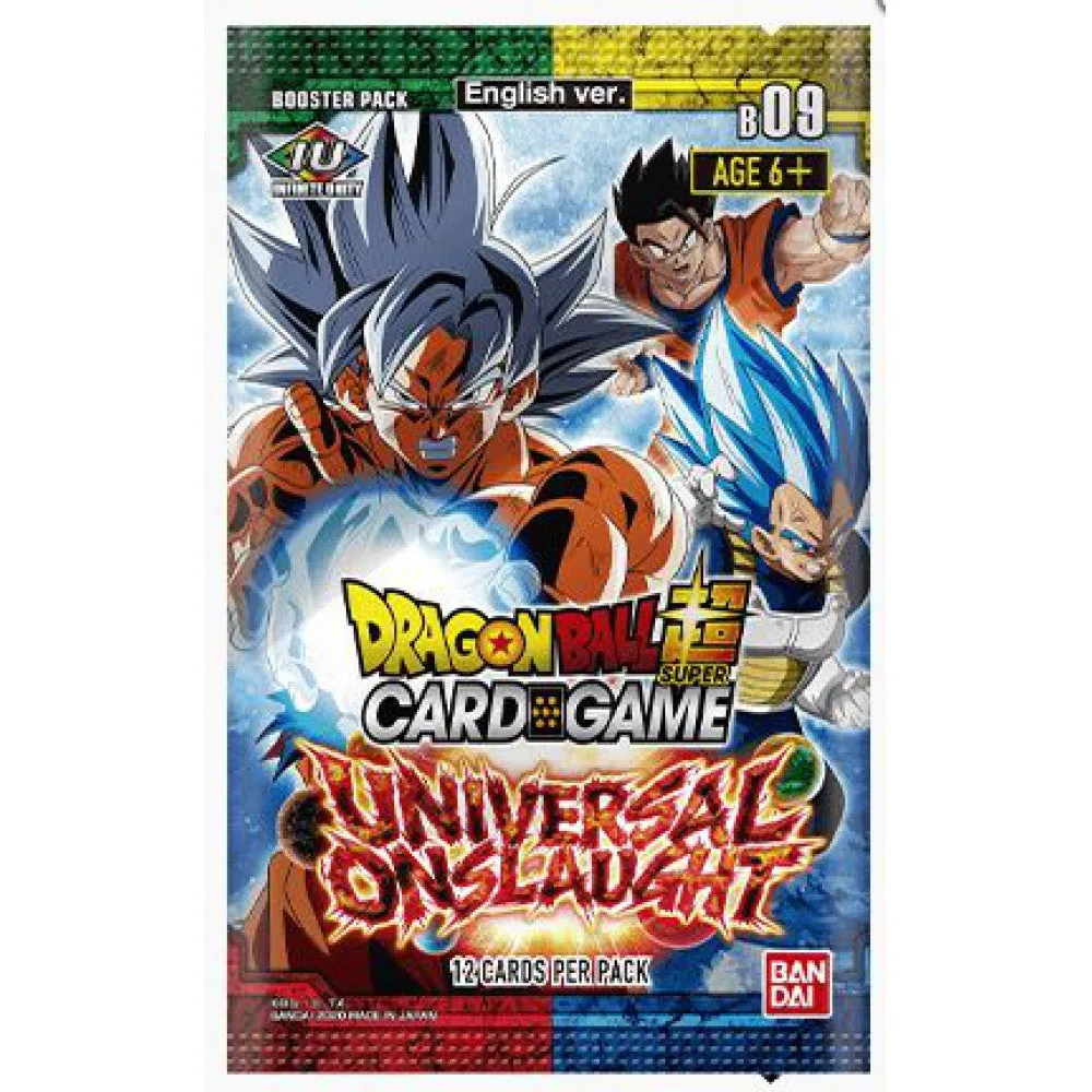 Dragon Ball Super Masters &ndash; Lot de 6 boosters Universal Onslaught B09 &ndash; FR