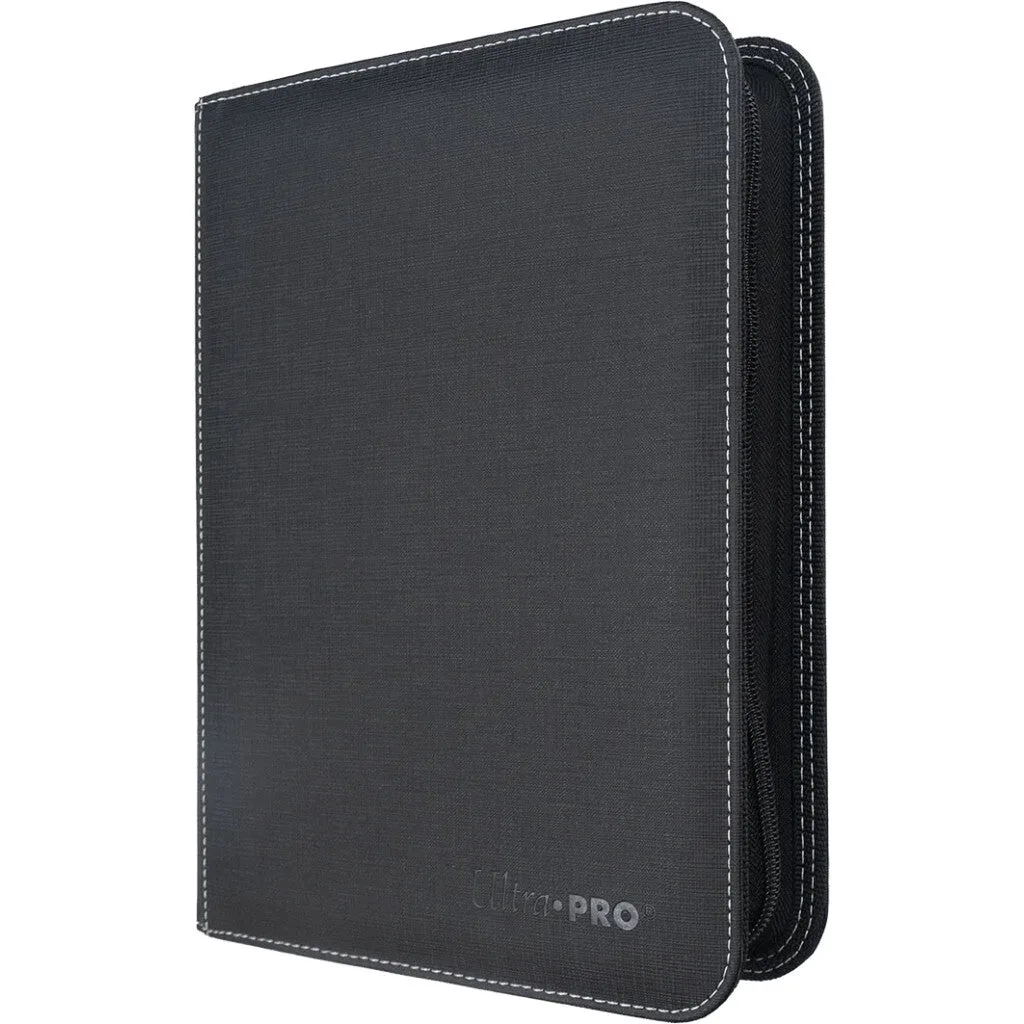 Ultra Pro &mdash; classeur zipp&eacute; pour toploaders, 4 pochettes noir