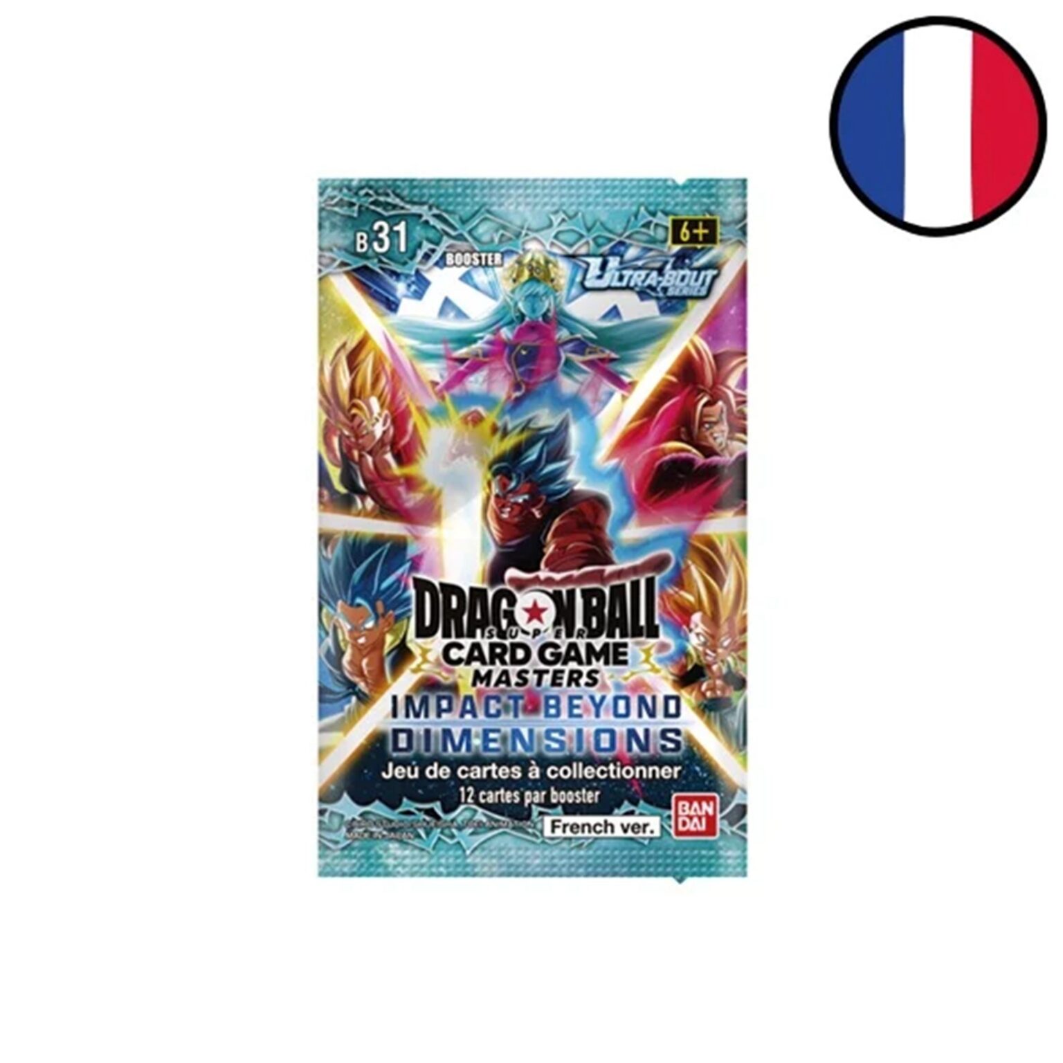 Dragon Ball Super Masters &ndash; Lot de 2 boosters sous blister Impact Beyond Dimensions B31 &ndash; FR
