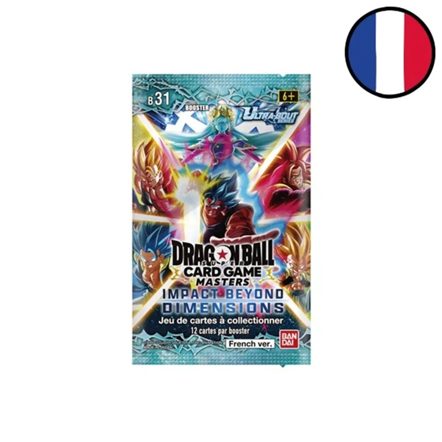 Dragon Ball Super Masters &ndash; Lot de 2 boosters sous blister Impact Beyond Dimensions B31 &ndash; FR