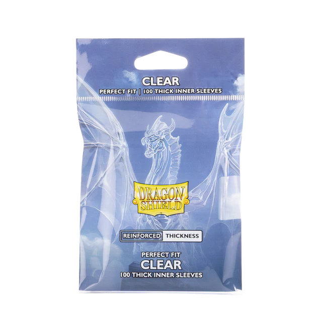 Dragon Shield Perfect Fit Thick Clear &mdash; sous-pochettes x100