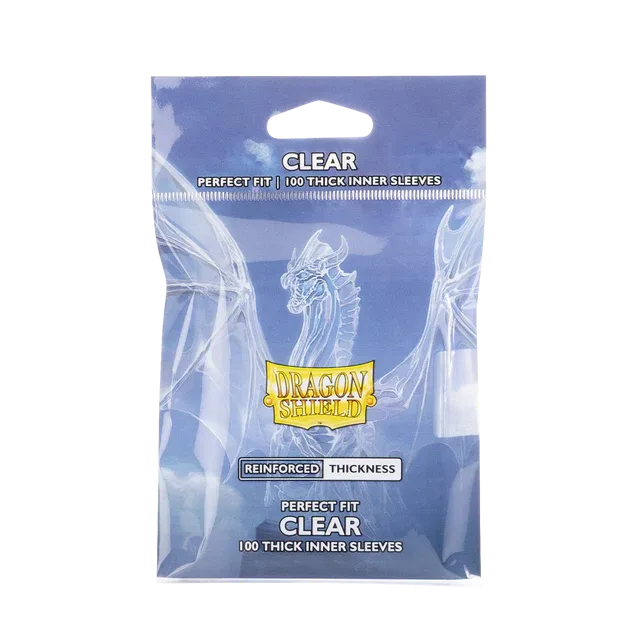 Dragon Shield Perfect Fit Thick Clear &mdash; sous-pochettes x100