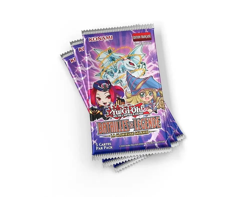 Lot de 3 &middot; Booster Yu-Gi-Oh! Batailles de L&eacute;gende : La Glorieuse Galerie (FR)