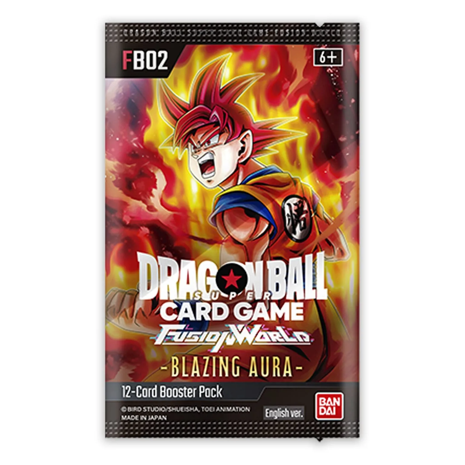 Dragon Ball Fusion World &ndash; Lot de 4 boosters Blazing Aura FB02 &ndash; EN