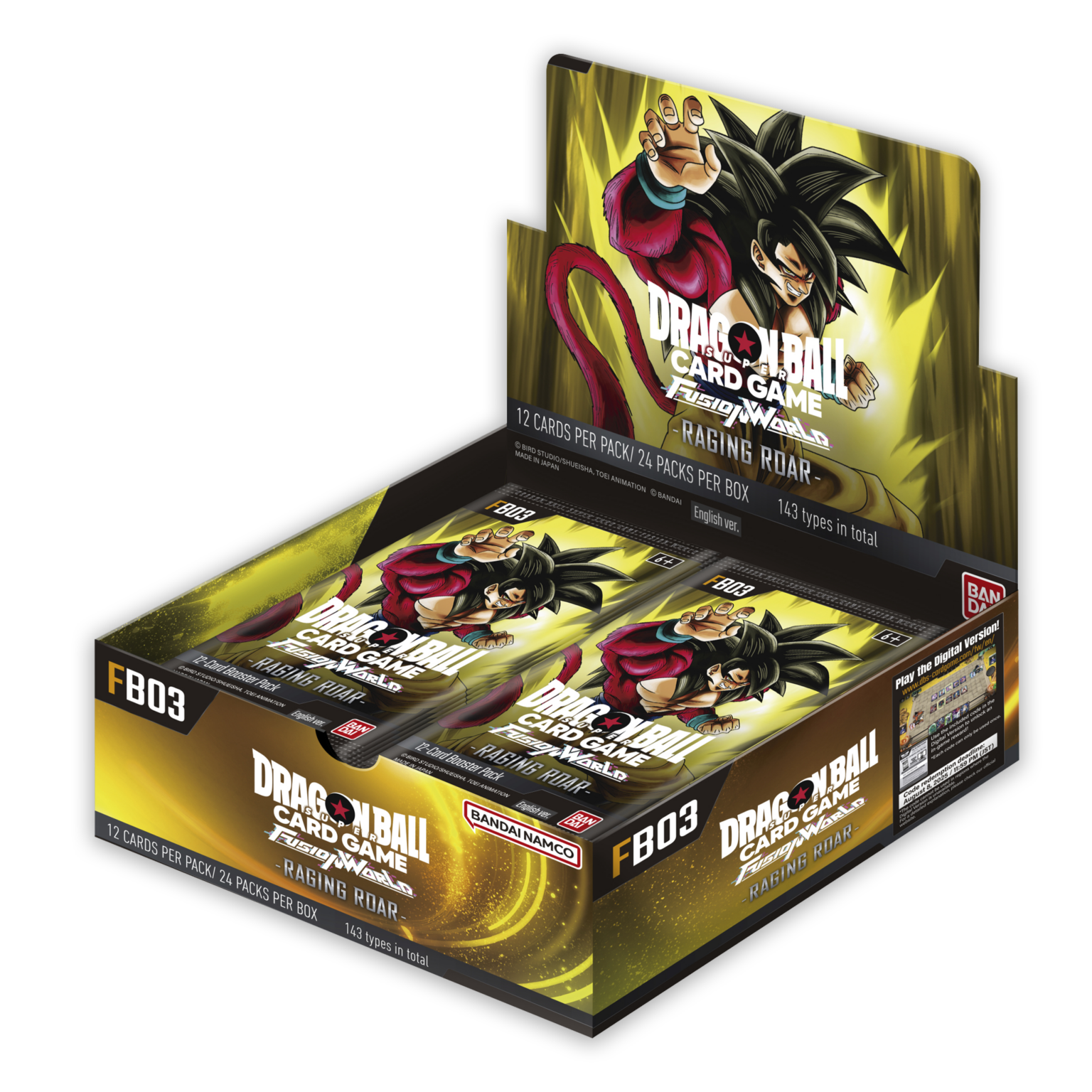 Dragon Ball Fusion World &ndash; Display 24 boosters Raging Roar FB03 &ndash; EN