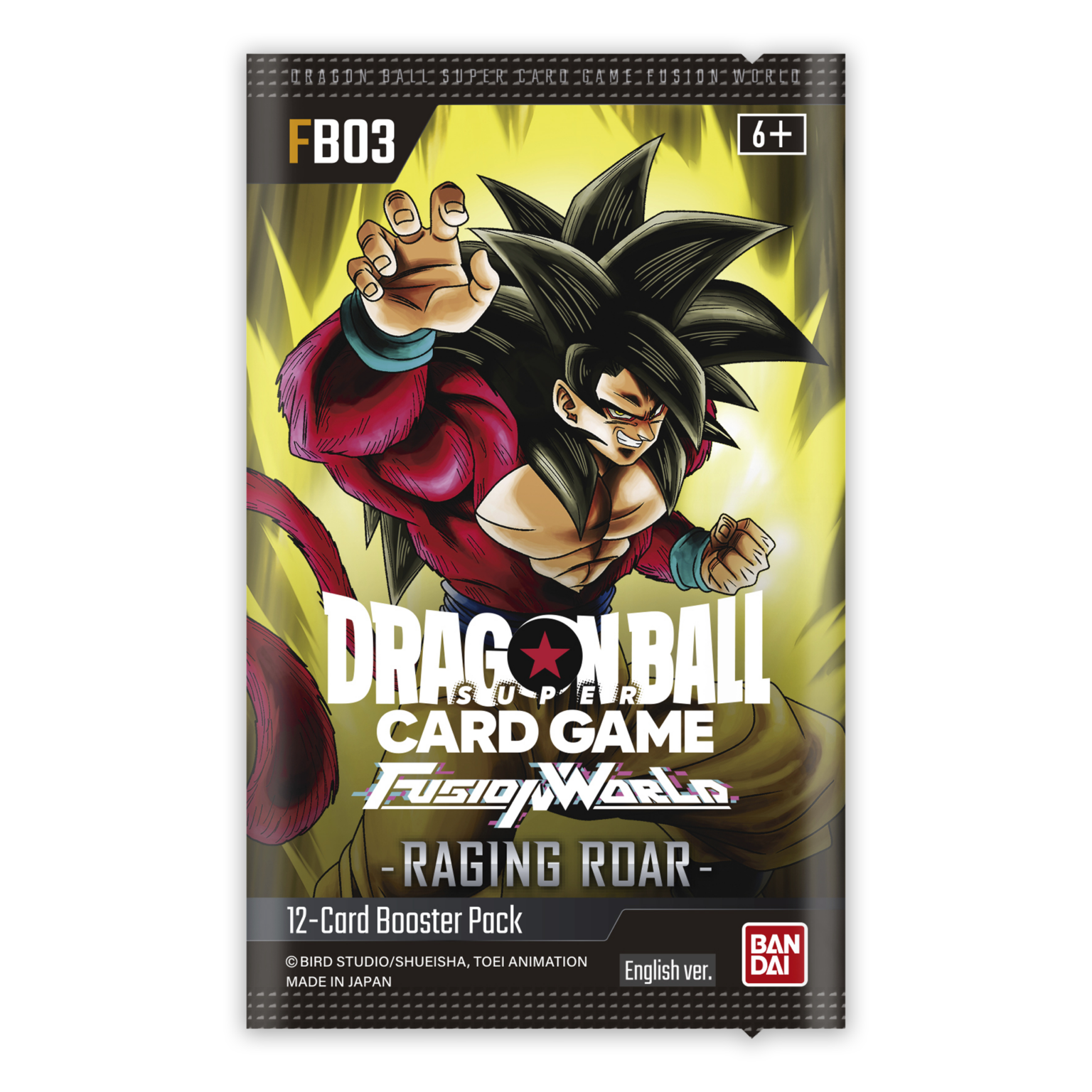 Dragon Ball Fusion World &ndash; Lot de 6 boosters Raging Roar FB03 &ndash; EN