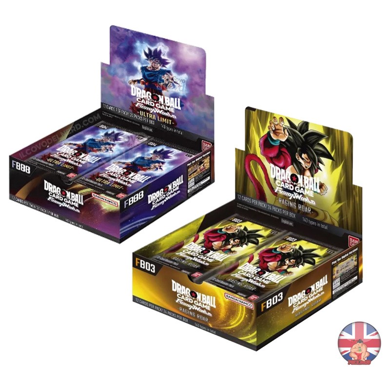 Dragon Ball Fusion World &ndash; Pack 2 displays Raging Roar FB03 et Ultra Limit FB04 (EN)