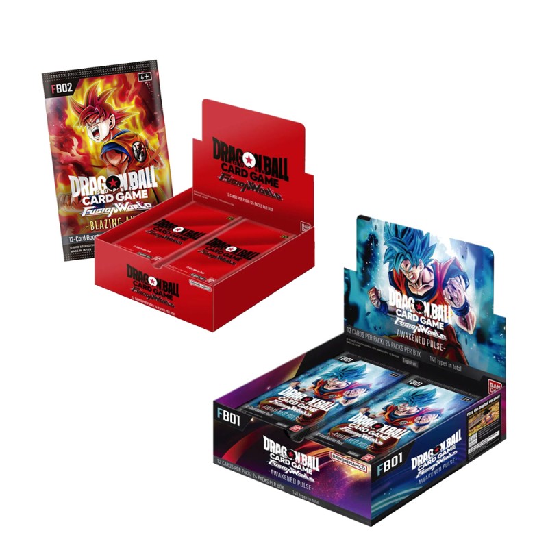 Dragon Ball Fusion World &ndash; Pack 2 displays Awakened Pulse FB01 et Blazing Aura FB02 (EN)