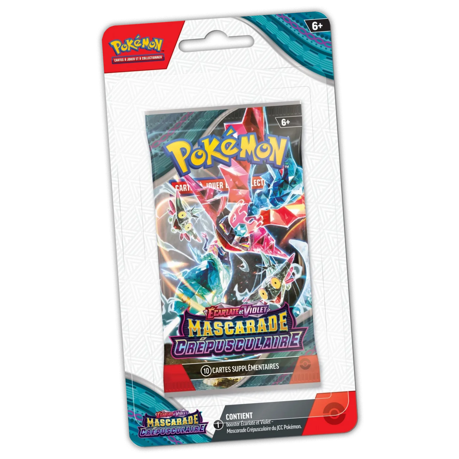 Booster sous blister Pok&eacute;mon Mascarade Cr&eacute;pusculaire EV6 (FR)