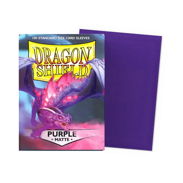 Dragon Shield Matte Purple &mdash; prot&egrave;ge-cartes x100