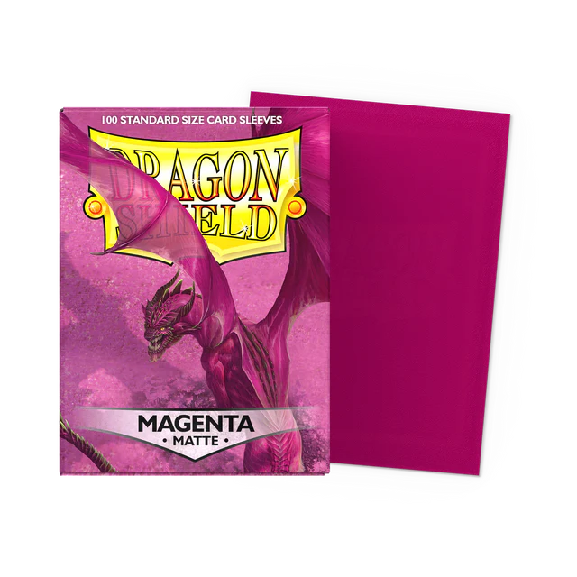 Dragon Shield Matte Magenta &mdash; prot&egrave;ge-cartes x100