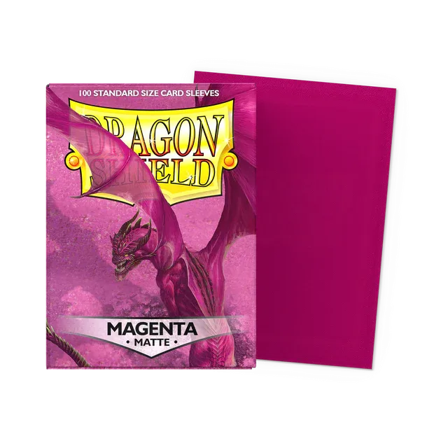 Dragon Shield Matte Magenta &mdash; prot&egrave;ge-cartes x100