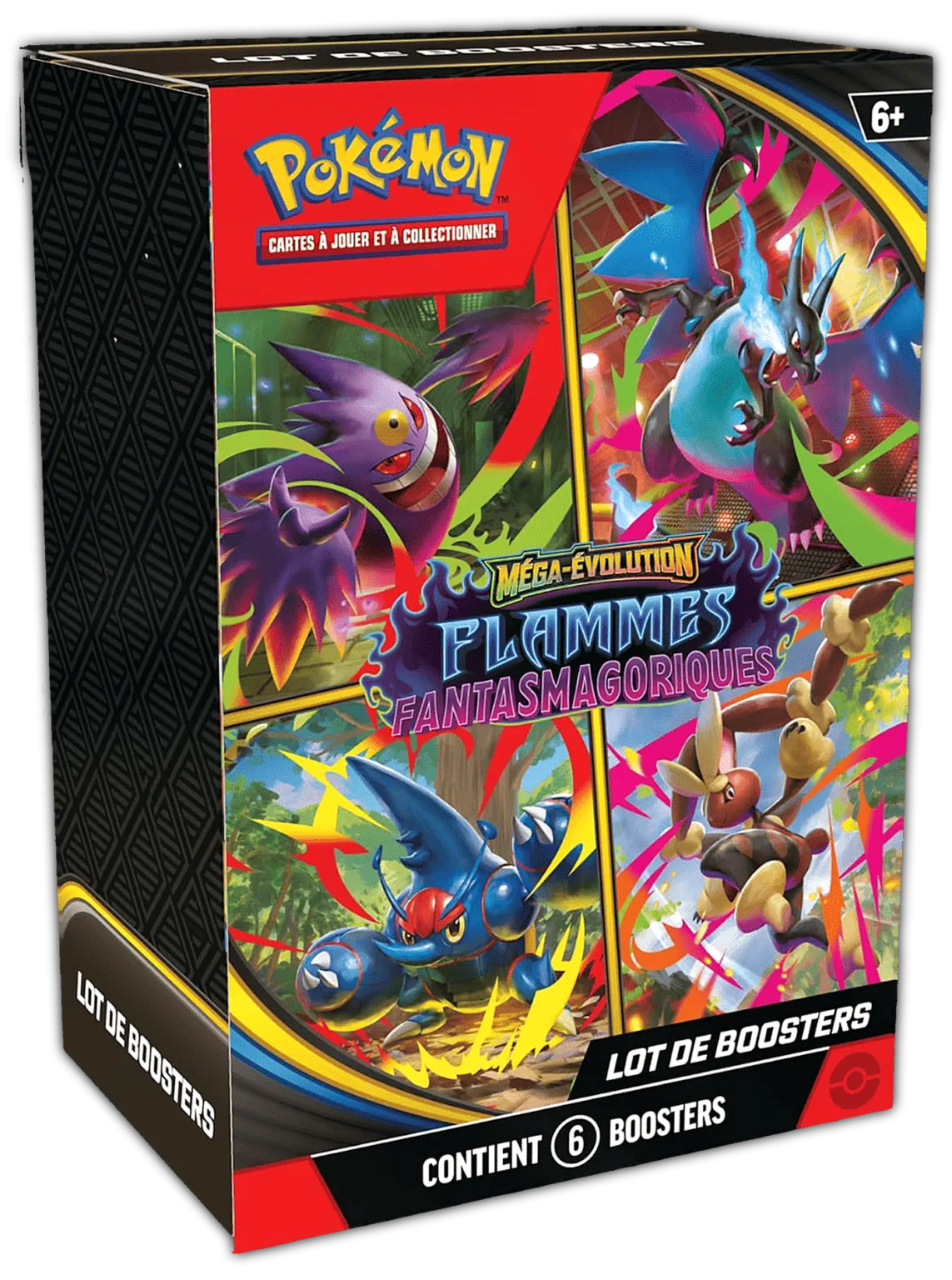 Lot de 6 boosters (Bundle) Pok&eacute;mon Flammes Fantasmagoriques ME02 (FR)