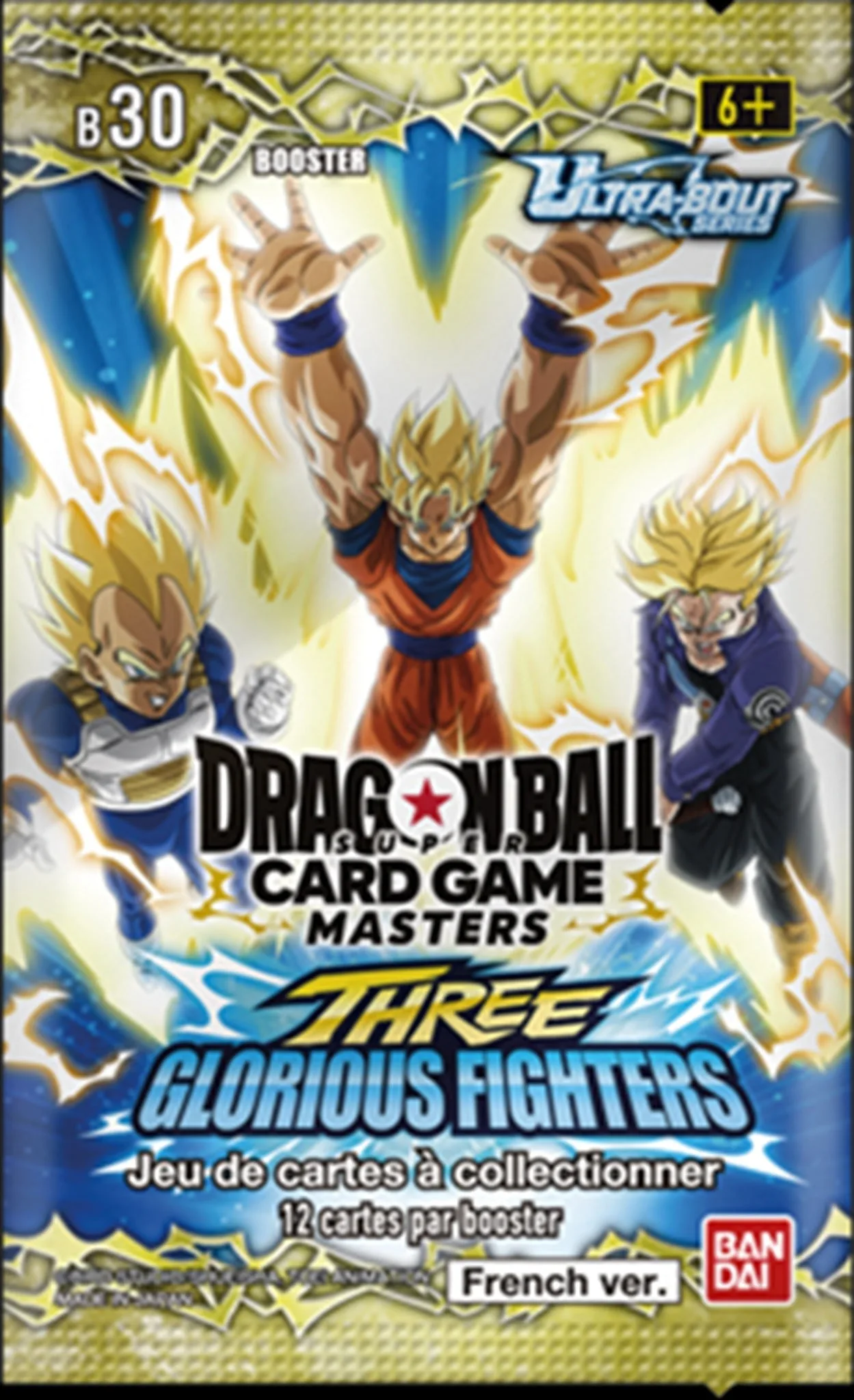 Dragon Ball Super Masters &ndash; Lot de 2 boosters Three Glorious Fighters B30 &ndash; FR