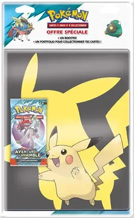 Pok&eacute;mon &mdash; portfolio Pikachu 9 pochettes + 1 Booster EV09